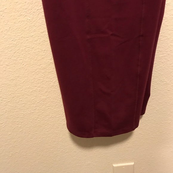 maroon plus size leggings